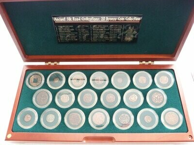 2007 Royal Mint Ancient Silk Road Civilization Bronze 20 Coin Set Box Coa