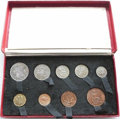 1950 George VI Mid-Century Proof 9 Coin Set (Halfcrown to Farthing)