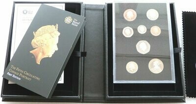 2015 First Editions Fifth Portrait Definitive Coinage Proof 8 Coin Set Box Coa