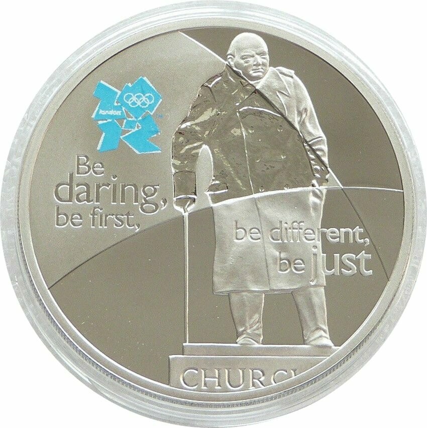 Olympic Royal Mint WINSTON CHURCHILL £5 Proof Coin Pres Pack Celebration Britain 