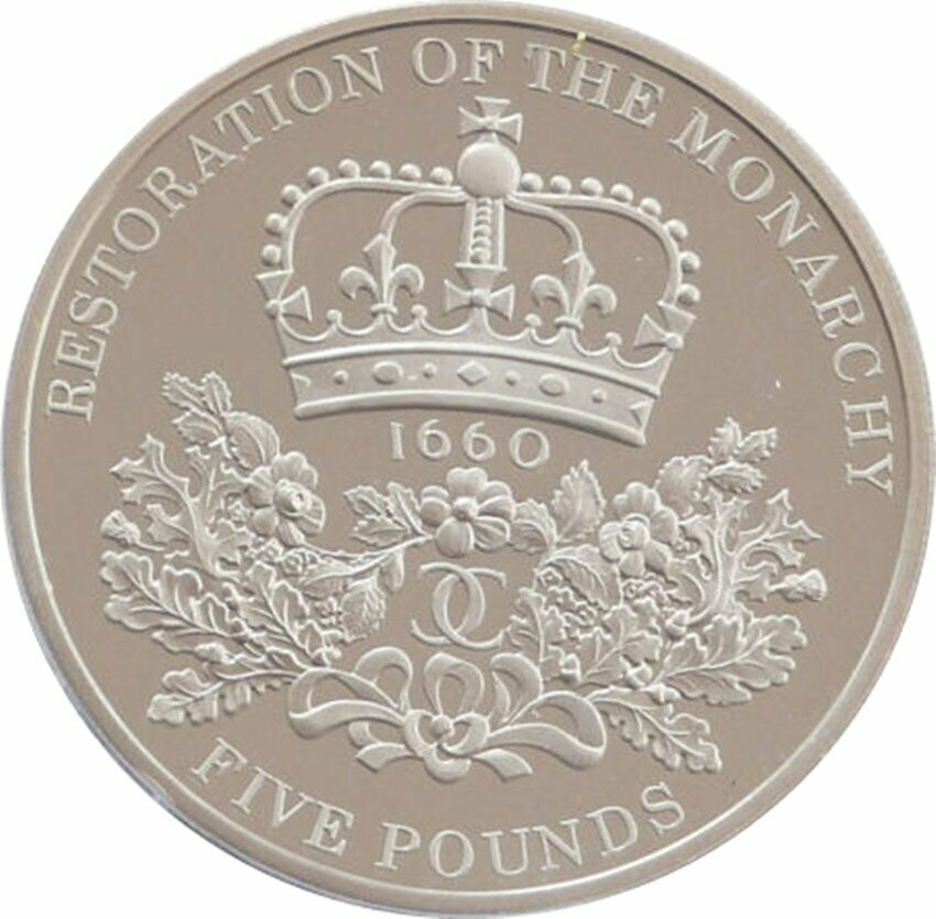 2010 Restoration of the Monarchy £5 Proof Coin
