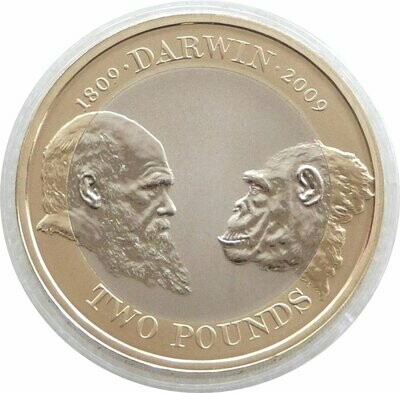 2009 Charles Darwin £2 Proof Coin