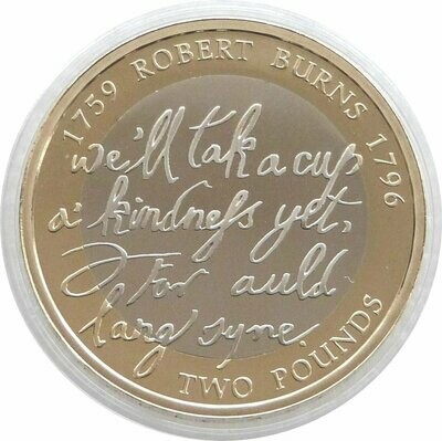 2009 Robert Burns £2 Proof Coin
