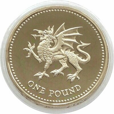2000 Welsh Dragon £1 Proof Coin