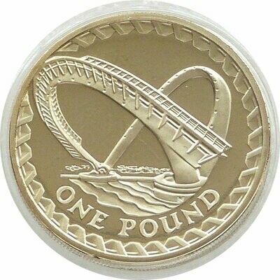 2007 Gateshead Millennium Bridge £1 Proof Coin