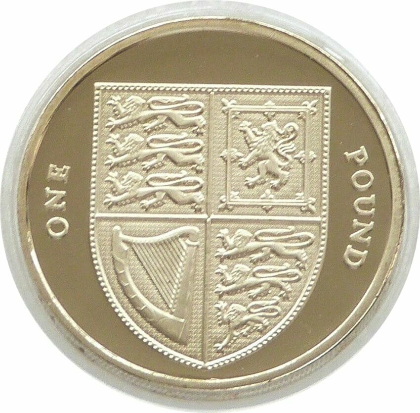 2009 Royal Shield of Arms £1 Proof Coin