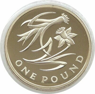 2013 British Floral Wales Leek Daffodil £1 Proof Coin