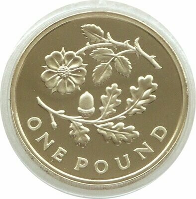 2013 British Floral England Rose Oak £1 Proof Coin