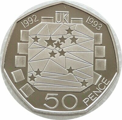 1992 - 1993 European Presidency 50p Proof Coin