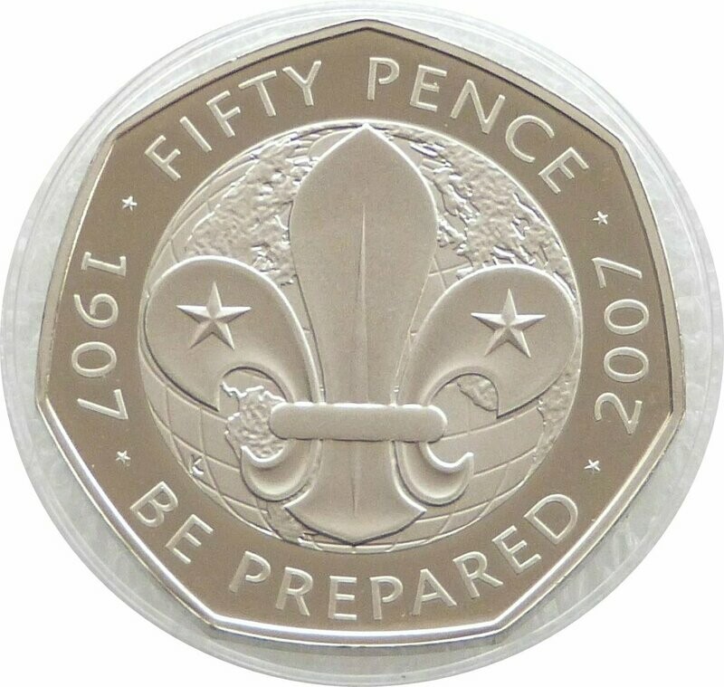 2007 Scout Movement Centenary 50p Proof Coin