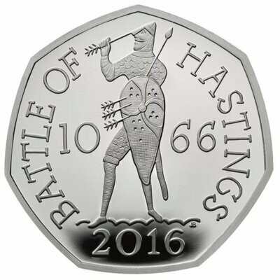2019 Battle of Hastings 50p Proof Coin - 2016
