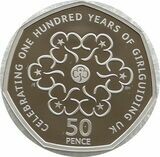 2019 Girlguiding 50p Proof Coin - 2010