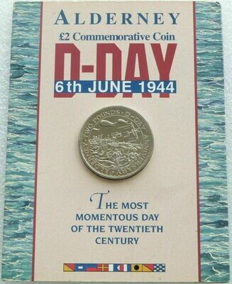 1994 Alderney D-Day Landings £2 Brilliant Uncirculated Coin Pack