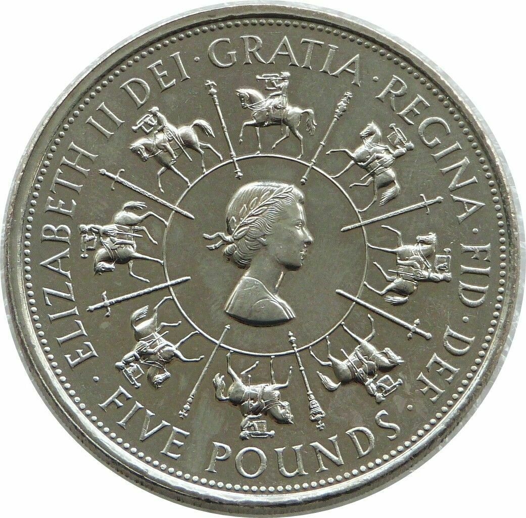 1993 Queens Coronation £5 Brilliant Uncirculated Coin