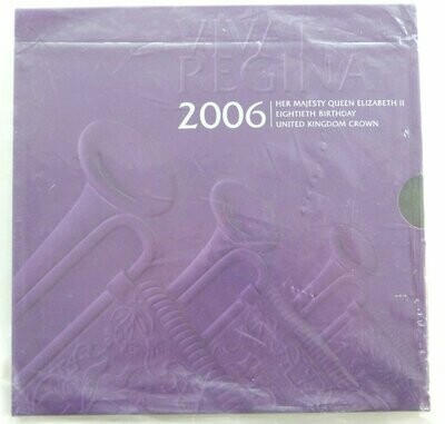2006 Queens 80th Birthday £5 Brilliant Uncirculated Coin Pack Sealed