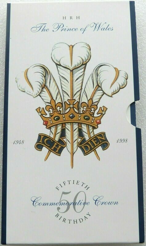 1998 Prince Charles of Wales £5 Brilliant Uncirculated Coin Pack