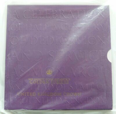 2002 Golden Jubilee £5 Brilliant Uncirculated Coin Pack Sealed