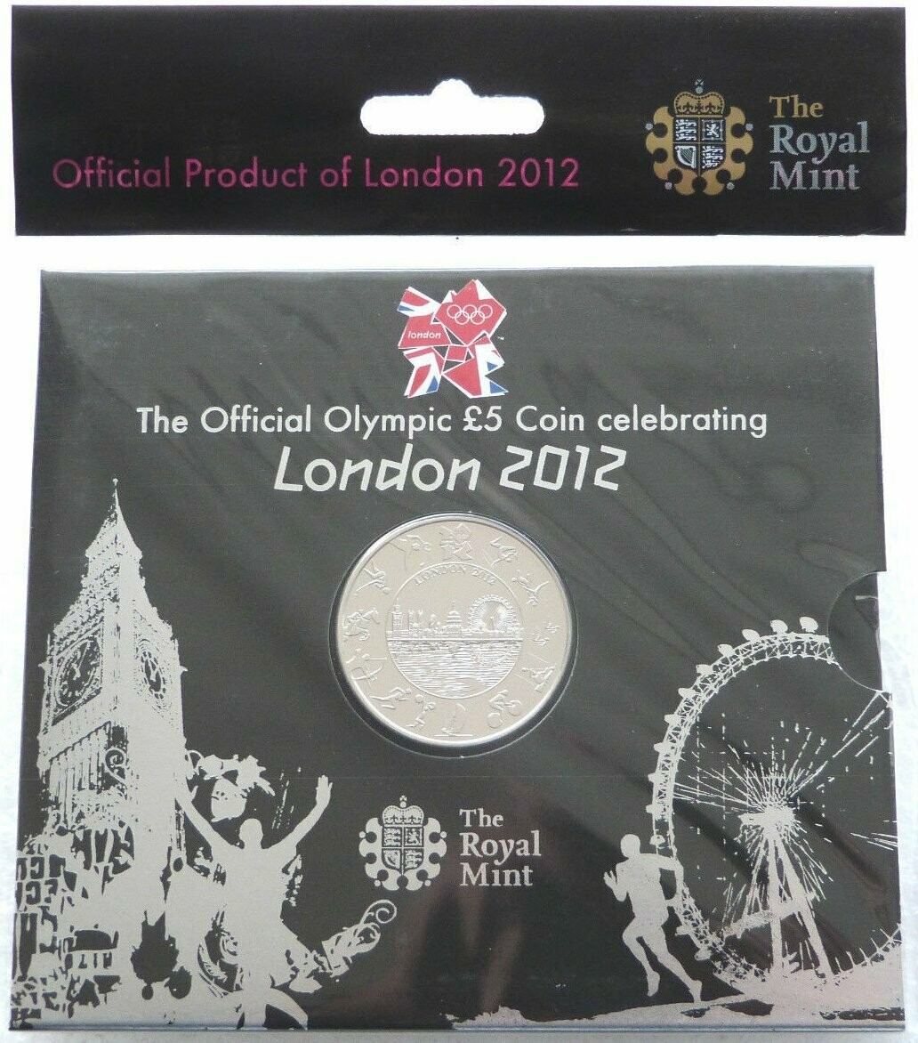 2012 London Olympic Games £5 Brilliant Uncirculated Coin Large Pack Sealed