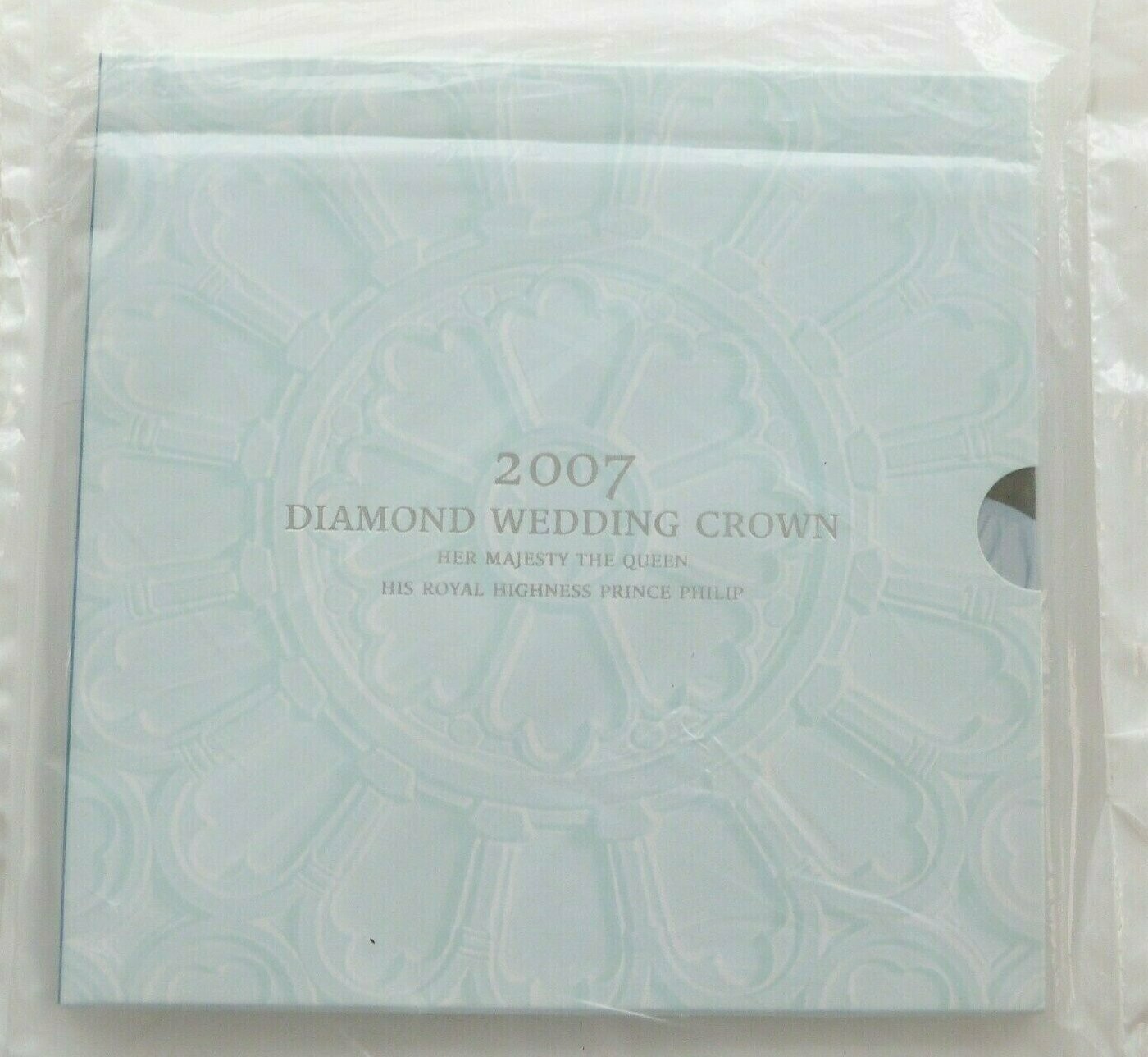 2007 Diamond Wedding £5 Brilliant Uncirculated Coin Pack Sealed