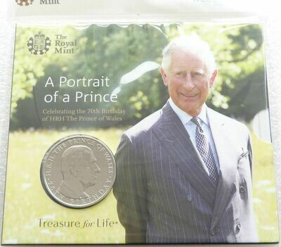 2018 Prince Charles of Wales £5 Brilliant Uncirculated Coin Pack Sealed