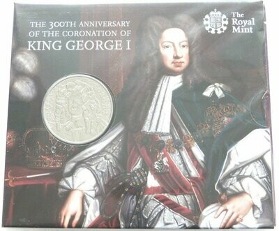 2014 Alderney King George I £5 Brilliant Uncirculated Coin Pack Sealed