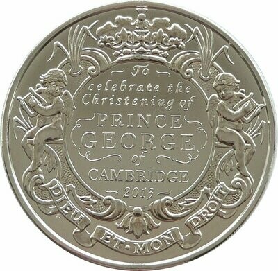 2013 Prince George Royal Christening £5 Brilliant Uncirculated Coin