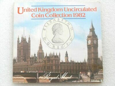 1982 Royal Mint Annual Brilliant Uncirculated 7 Coin Set