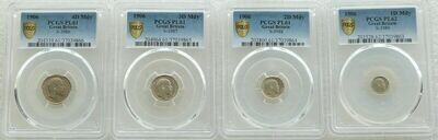 1906 Edward VII Maundy Silver 4 Coin Set PCGS PL62 - PL61