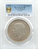 1931 George V Bare Head Silver Wreath Crown Coin PCGS AU58