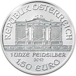 2013 Austria Vienna Philharmonic 1.5 Euro Silver 1oz Coin