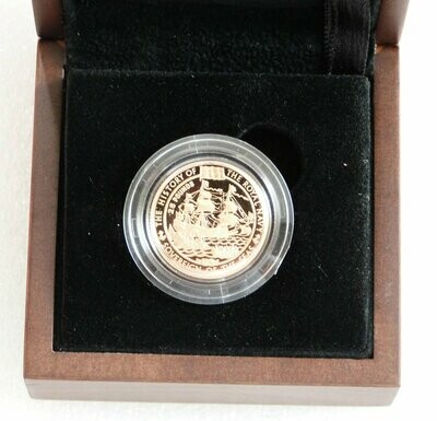 2003 Jersey History Royal Navy Sovereign Seas £25 Gold Proof Coin