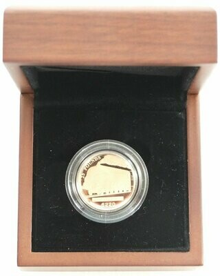 2004 Jersey Golden Age of Steam Coronation 6220 £25 Gold Proof Coin Box Info Card