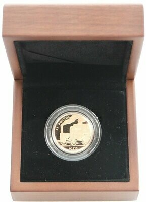 2004 Jersey Golden Age of Steam Evening Star £25 Gold Proof Coin Box Info Card