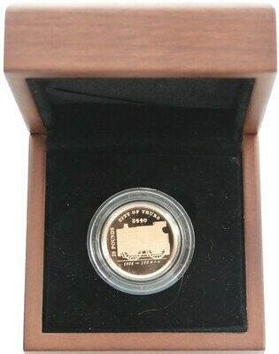 2004 Guernsey Golden Age of Steam City of Truro £25 Gold Proof Coin Box Info Card