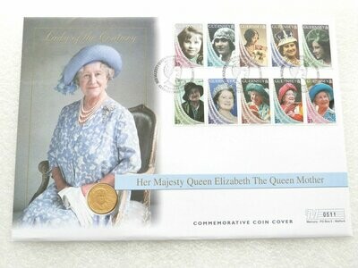 2000 Guernsey Queen Mother Centenary £25 Gold Proof 1/4oz Coin First Day Cover