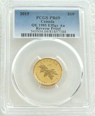 2015 Canada Maple Leaf $10 Gold Proof 1/4oz Coin PCGS PR69 - Dora de Pedery-Hunt