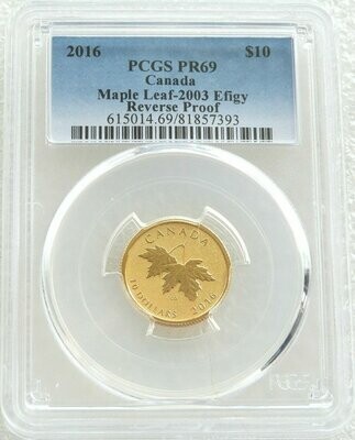 2016 Canada Maple Leaf $10 Gold Proof 1/4oz Coin PCGS PR69 - Susanna Blunt