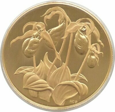 1999 Canada Ladys Slipper $350 Gold Proof Coin Box Coa