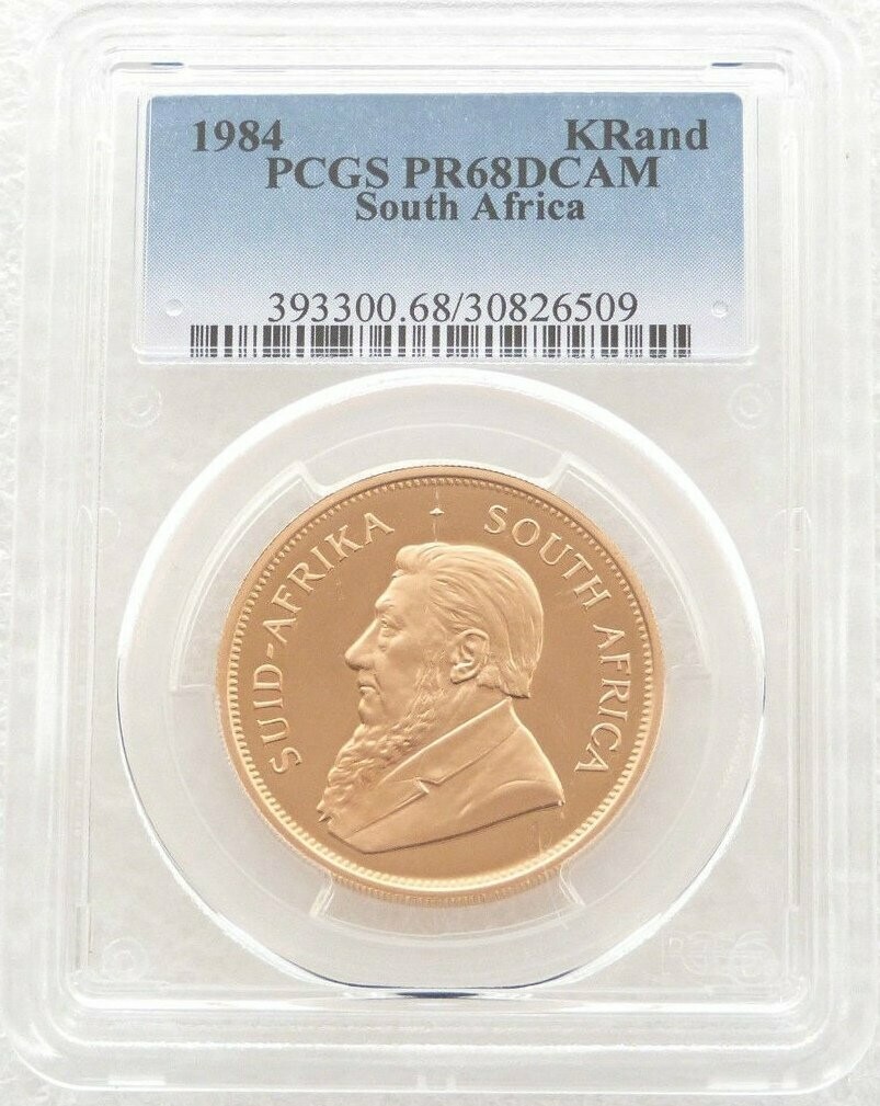 1984 South Africa Full Krugerrand Gold Proof 1oz Coin PCGS PR68 DCAM