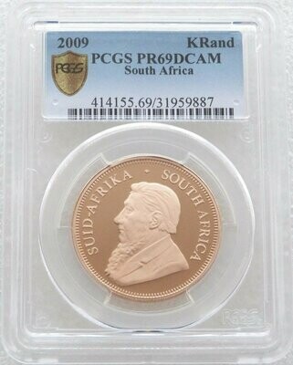 2009 South Africa Full Krugerrand Gold Proof 1oz Coin PCGS PR69 DCAM