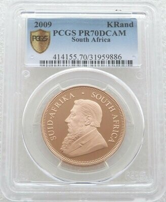 2009 South Africa Full Krugerrand Gold Proof 1oz Coin PCGS PR70 DCAM
