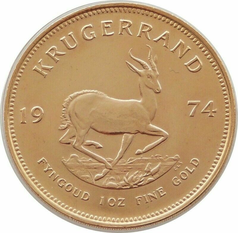 1974 South Africa Full Krugerrand Gold 1oz Coin