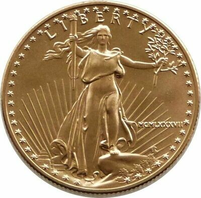 1987 American Eagle $25 Gold 1/2oz Coin - Low Mintage