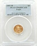 1997-W American Eagle $5 Gold Proof 1/10oz Coin PCGS PR68 DCAM