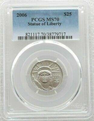 2006 American Eagle $25 Platinum 1/4oz Coin PCGS MS70