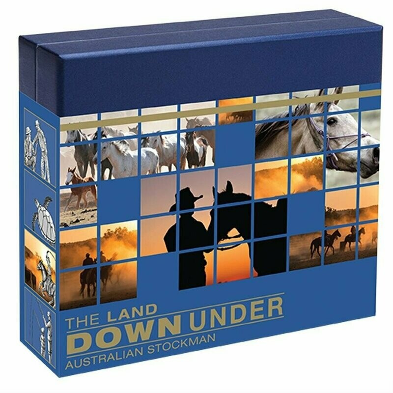 2014-P Australia Land Down Under Stockman $25 Gold Proof 1/4oz Coin Box Coa