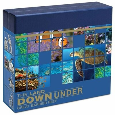 2014-P Australia Land Down Under Great Barrier Reef $25 Gold Proof 1/4oz Coin Box Coa