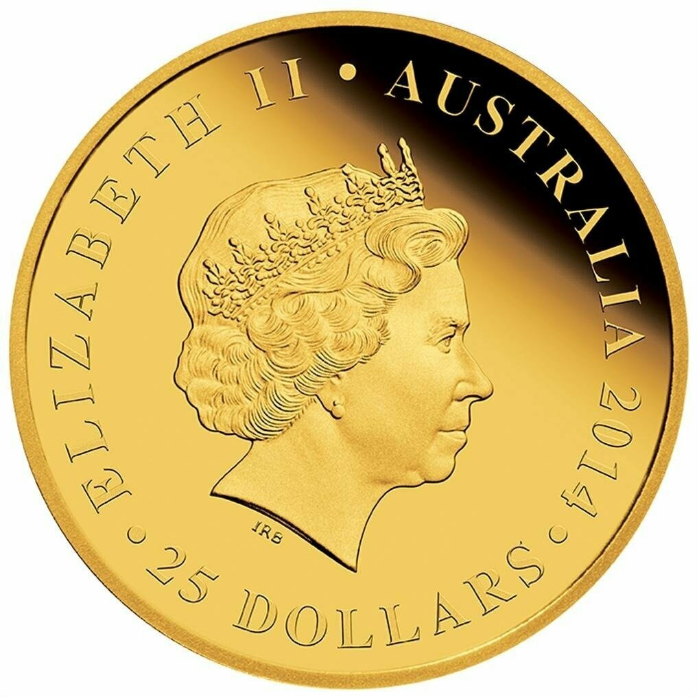 2014-P Australia Land Down Under Stockman $25 Gold Proof 1/4oz
