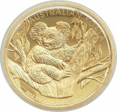 2013 Australia Koala High Relief $200 Gold Proof 2oz Coin Box Coa