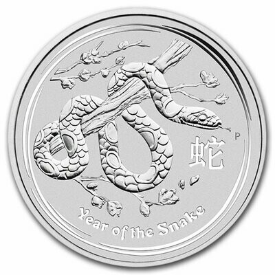 2013-P Australia Lunar Snake $2 Silver 2oz Coin